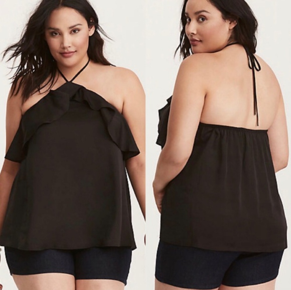 Torrid Ruffled Halter Top